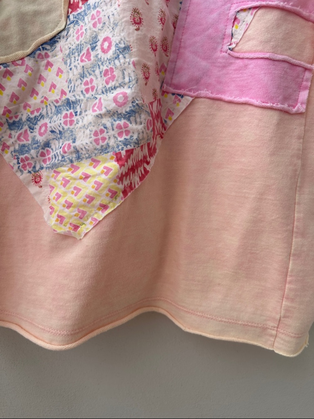 SAGE & FIG Pastel pinkish LOVE patch work top - Picture 7 of 10